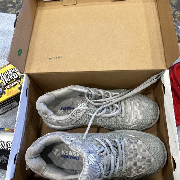 K-Swiss Express Light Pickleball Shoes Gray/White Women’s Sz 7 - Picture 1 of 5